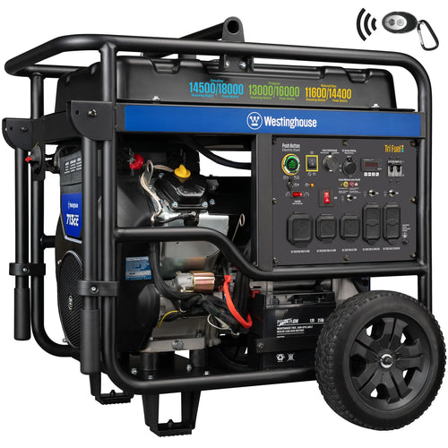Westinghouse WGen14500TFc - Génératrice à onduleur triple carburant avec capteur de CO