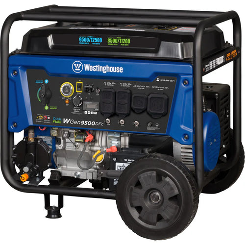 Westinghouse WGen9500DFc - Dual Fuel Generator with CO² Sensor